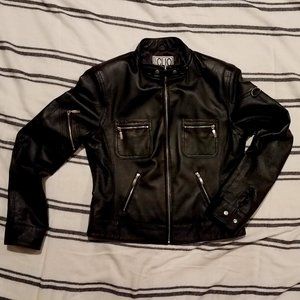 Clio Women's Black Leather Jacket